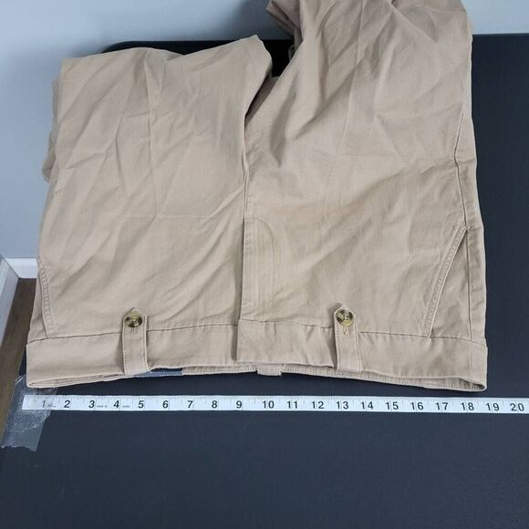 Talbots Womens Wide Leg Pant SZ 16 Tan Khaki High Rise Classic Career Office NWT - Picture 6 of 8